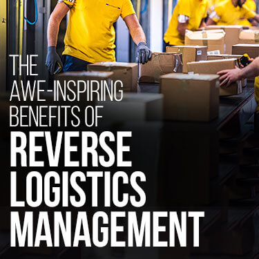 Warehouse workers handling boxes on an assembly line